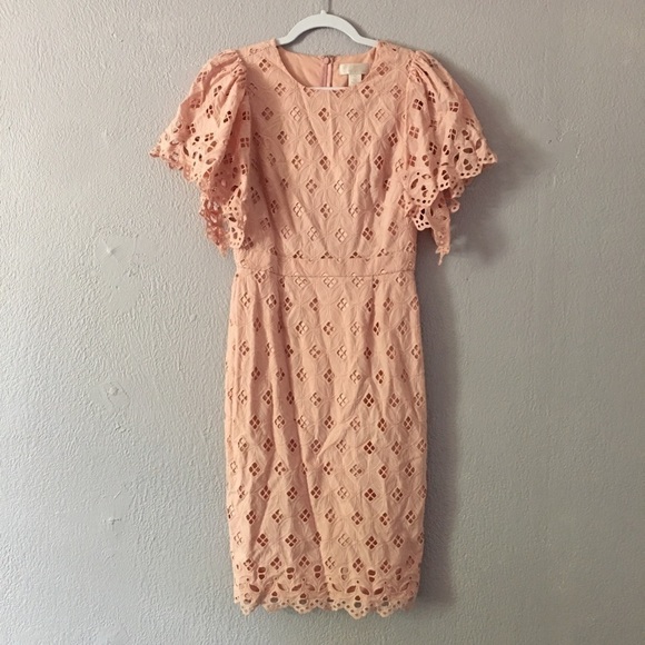Rachel Parcell Pink Eyelet Sheath Dress - Picture 3 of 11
